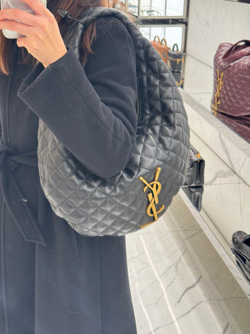 YSL Saint Laurent Icare Hobo in Quilted Napa | 聖羅蘭 手袋 (黑色)