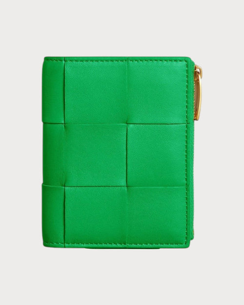 BOTTEGA VENETA Small Bi-Fold Zip Wallet | 葆蝶家银包(多色)
