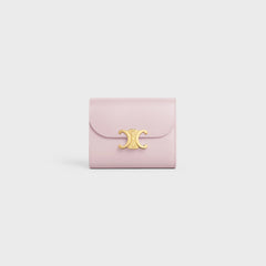 CELINE Small Wallet Triomphe Shiny Calfskin | 赛琳牛皮凯旋门银包(多色)