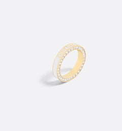 CHRISTIAN DIOR Dior Night Code Ring Gold-Finish Metal with White Crystals | Dior Ring (Multicolor)