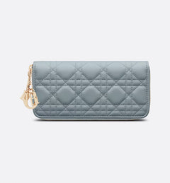 CHRISTIAN DIOR Lady Dior Voyageur Wallet | Dior long wallet (multi-color) 