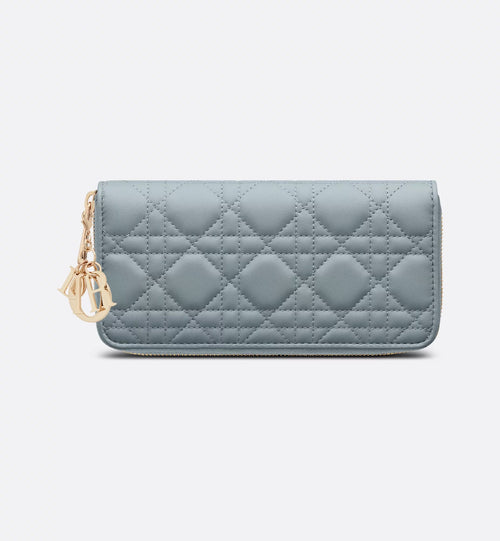 CHRISTIAN DIOR Lady Dior Voyageur Wallet | Dior long wallet (multi-color) 