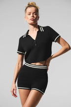 ALO YOGA Tennis Club Sweater Knit Cropped Polo | 針織短版衫 (多色)