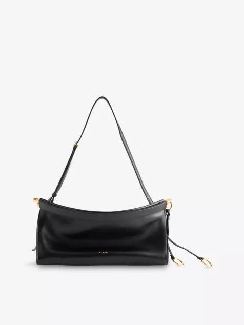 ALAIA Le Click East West Medium Leather Shoulder Bag Noir | 手袋 (黑色) - LondonKelly 英國名牌代購