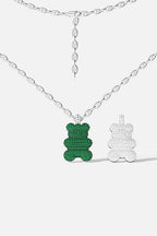 APM MONACO AC7819XKG XL Mint Yummy Bear Chain Necklace | 鏈條頸鏈 (銀色) - LondonKelly 英國名牌代購