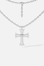 APM MONACO AC8233OX Cross Chain Necklace | 十字鏈條項鍊（銀色） - LondonKelly 英國名牌代購