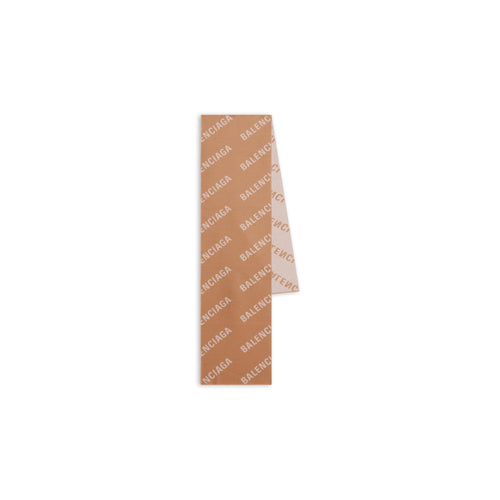 BALENCIAGA Women's Allover Logo Scarf | 巴黎世家 雙面頸巾 (黑白色) - LondonKelly 英國名牌代購