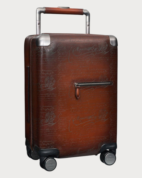 BERLUTI Formula 1005 Scritto Leather Rolling Suitcase | 伯魯提 行李箱 (多色) - LONDONKELLY 英國名牌代購