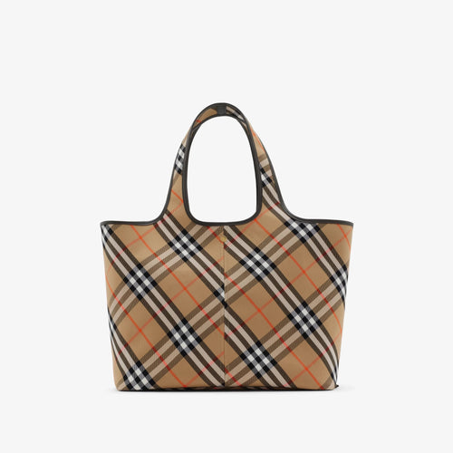 BURBERRY Medium Check Tote Sand | 博柏利 手提袋 (中碼/啡色) - LondonKelly 英國名牌代購