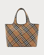 BURBERRY Medium Check Tote Sand | 博柏利 手提袋 (中碼/啡色) - LONDONKELLY 英國名牌代購