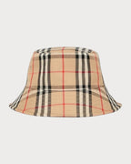 BURBERRY Vintage Check Bucket Hat Cotton Canvas(Beige) - LONDONKELLY 英國名牌代購