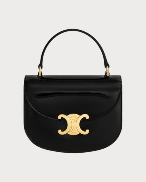 CELINE Mini Besace Clea in Patent Calfskin | 赛琳 漆面牛皮革手袋 (迷你/Black)