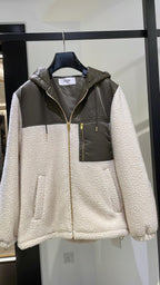 CELINE Fleece Jacket in Fur - Effect Cashmere | 賽琳 毛絨感羊絨外套（米灰色/卡其色） - LondonKelly 英國名牌代購