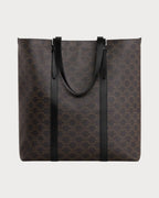 CELINE Men's Cabas With Buckle In Triomphe Canvas (Black) | 赛琳 男仕TRIOMPHE标志印花帆布搭扣手提袋 (黑色) - LONDONKELLY 英国名牌代购