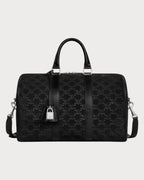 CELINE Men's Large Boston In Suede Calfskin (Black) | 赛琳 男仕大号麂皮牛皮革BOSTON旅行袋 (黑色) - LONDONKELLY 英国名牌代购