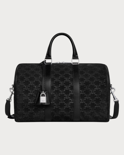 CELINE Men's Large Boston In Suede Calfskin (Black) | 賽琳 男仕大號麂皮牛皮革BOSTON旅行袋 (黑色) - LONDONKELLY 英國名牌代購