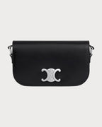 CELINE Men's Small Crossbody Bag Triomphe in Shiny Calfskin (Black) | 赛琳 男仕TRIOMPHE亮泽牛皮革小号斜背袋 (黑色) - LONDONKELLY 英国名牌代购
