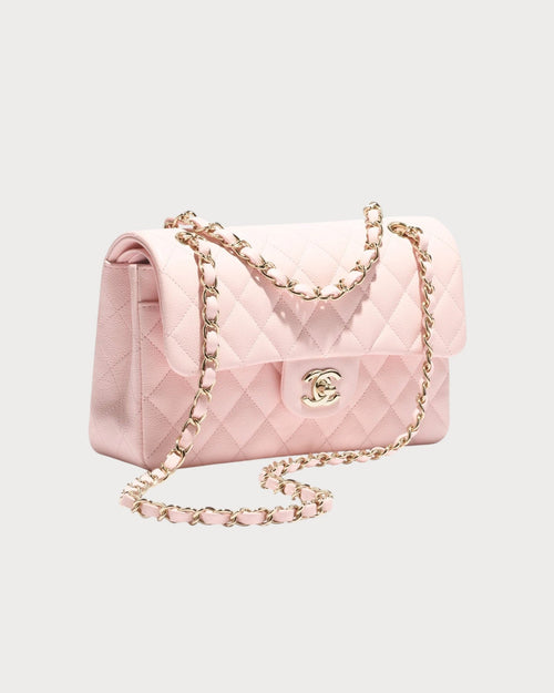 CHANEL A01112 Classic Flap Handbag Grained Calfskin(Medium/2 Colors) - LONDONKELLY 英國名牌代購