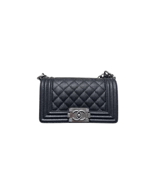 CHANEL A67085 Boy Chanel Handbag Calfskin Ruthenium Small | 香奈兒 手袋 (中碼/多色) - LONDONKELLY 英國名牌代購