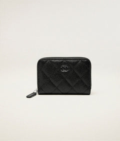 CHANEL AP0216 Classic Zipped Coin Purse Grained Calfskin | 香奈兒 拉鏈銀包 (黑色) - LONDONKELLY 英國名牌代購