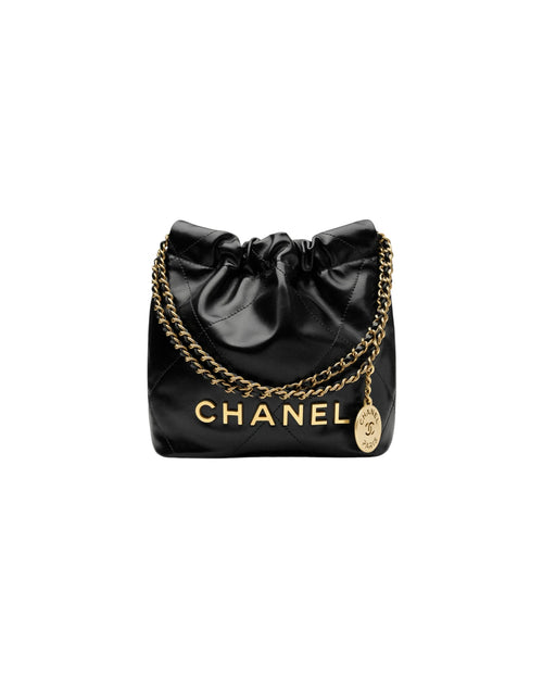 CHANEL AS3980 22 Mini Bag | 香奈兒 迷你手袋 (黑色/白字) - LONDONKELLY 英國名牌代購