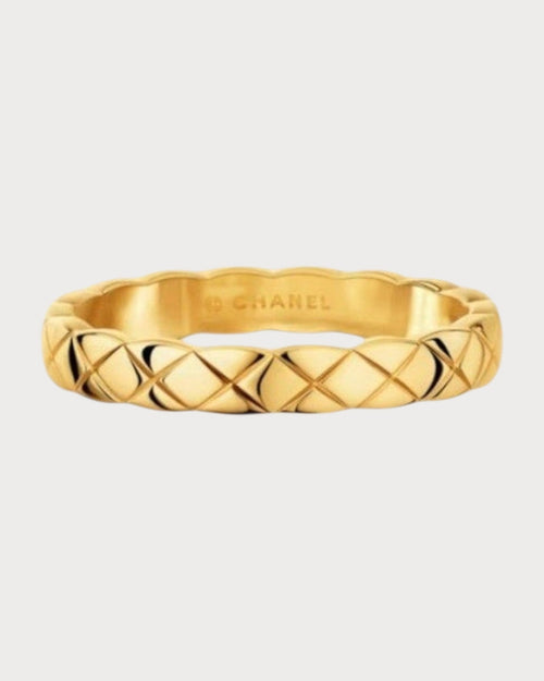 CHANEL J11793 Coco Crush Ring Quilted Motif Mini & 18K White Gold | 香奈兒 戒指 (多色) - LONDONKELLY 英國名牌代購