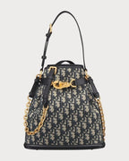 CHRISTIAN DIOR Cést Dior Bag Oblique Jacquard(Medium/Blue) - LONDONKELLY 英国名牌代购