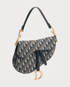 CHRISTIAN DIOR Saddle Bag with Strap | 迪奧 馬鞍袋 (藍色老花) - LONDONKELLY 英國名牌代購