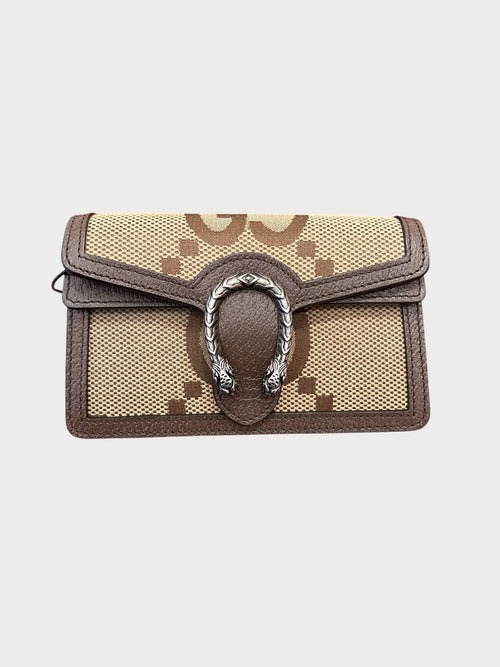 GUCCI Jumbo GG Supermini Bag Leather(Brown) - LONDONKELLY 英國名牌代購