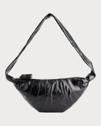 LEMAIRE Men's Croissant Medium Leather Cross - Body Bag | 男仕牛角包手袋 (中码/黑色) - LONDONKELLY 英国名牌代购