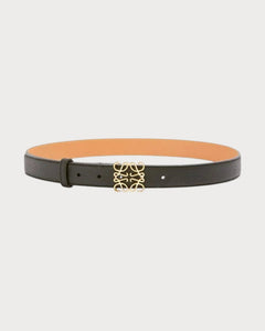 LOEWE Grain Leather Anagram Belt | 羅意威 皮帶 (2.8cm/Black)