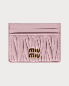 MIU MIU Matelasse Nappa Leather Card Holder | 繆繆 卡套 (多色) - LONDONKELLY 英國名牌代購