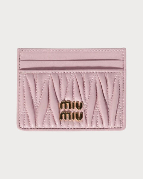 MIU MIU Matelasse Nappa Leather Card Holder | 繆繆 卡套 (多色) - LONDONKELLY 英國名牌代購