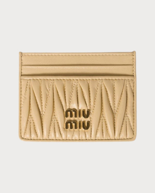 MIU MIU Matelasse Nappa Leather Card Holder | 繆繆 卡套 (多色) - LONDONKELLY 英國名牌代購