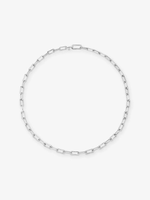 MONICA VINADER Alta Mini Sterling - Silver Chain Necklace | 頸鏈 (銀色) - LondonKelly 英國名牌代購