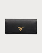 PRADA 1MH132 Large Saffiano Leather Wallet | 普拉達 長銀包 (黑色) - LONDONKELLY 英國名牌代購