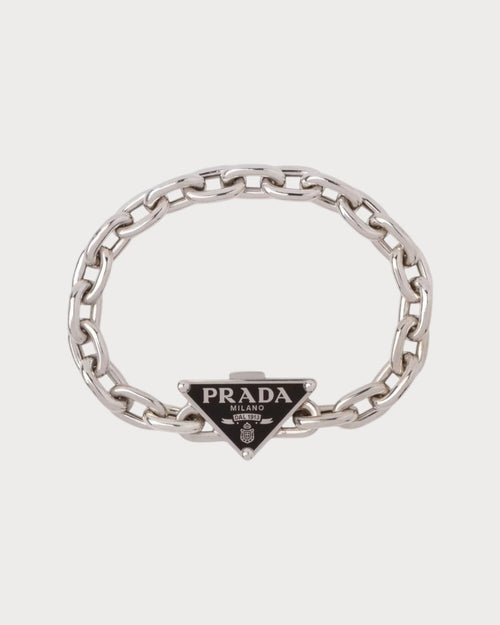 PRADA 2JB303 Men's Symbole Bracelet | 普拉達 男仕手鏈 (銀色) - LONDONKELLY 英國名牌代購