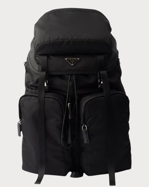 PRADA 2VZ019 Men's Re - Nylon and Saffiano Leather Backpack Black | 普拉達 男仕背囊 (黑色) - LONDONKELLY 英國名牌代購