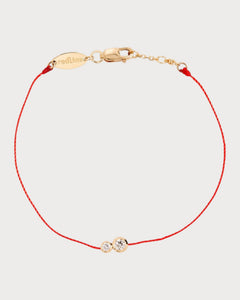 REDLINE White Gold and Diamond Infinite Double Bracelet | 红绳 手链 (0.15CT/多色) - LONDONKELLY 英国名牌代购