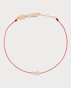 REDLINE White Gold and Diamond Infinite Double Bracelet | 红绳 手链 (0.15CT/多色) - LONDONKELLY 英国名牌代购