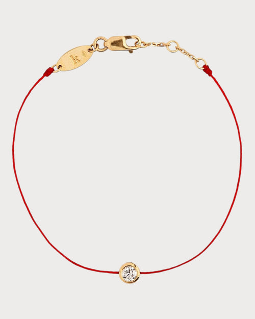 REDLINE Yellow Gold So Pure Bracelet | 红绳 手链 (0.2CT/多色) - LONDONKELLY 英国名牌代购