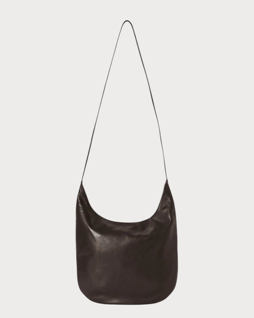THE ROW N/S Izzy Leather Shoulder Bag(Dark Brown) - LONDONKELLY 英國名牌代購