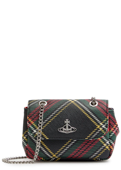 VIVIENNE WESTWOOD Small Tartan Faux Leather Cross - Body Bag | 西太后 手袋 (格紋) - LondonKelly 英國名牌代購
