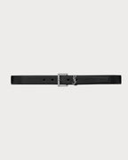 YSL SAINT Laurent Cassandre Belt with Square Buckle | 聖羅蘭 皮帶 (3CM/黑色) - LONDONKELLY 英國名牌代購