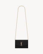 YSL SAINT LAURENT Uptown Chain Wallet In Grain Leather | 聖羅蘭 銀包連鏈帶 (多色) - LONDONKELLY 英國名牌代購