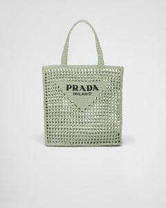 PRADA Raffia Tote Bag | 普拉達 草編袋 (Aqua)