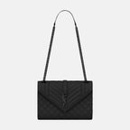 YSL SAINT LAURENT Envelop Medium Chain Bag | 聖羅蘭 手袋 (全黑)