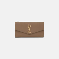 YSL SAINT LAURENT Uptown Large Wallet | 聖羅蘭 銀包 (Taupe)