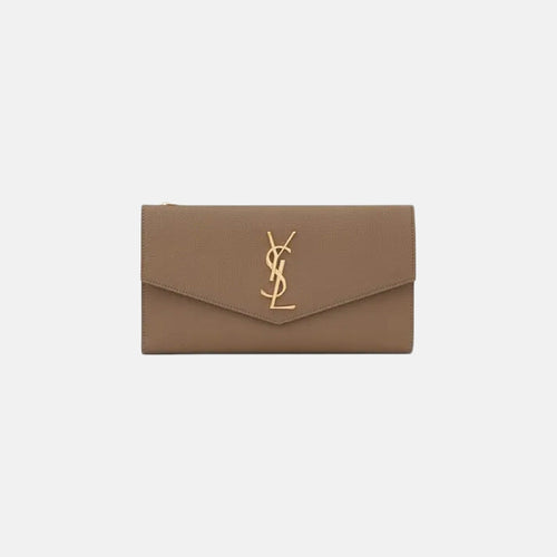 YSL SAINT LAURENT Uptown Large Wallet | 聖羅蘭 銀包 (Taupe)